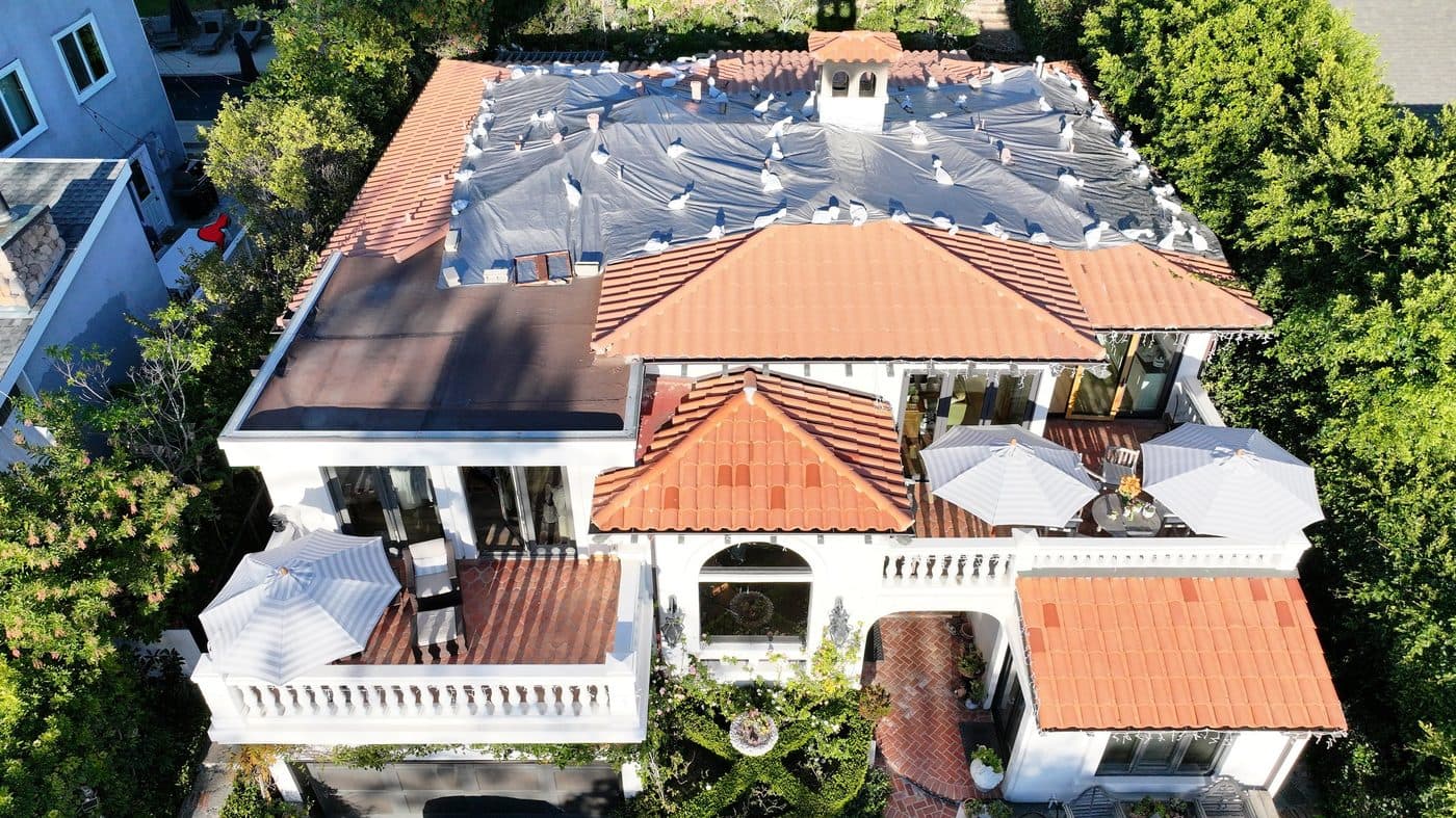 Tile Roof Replacement — before