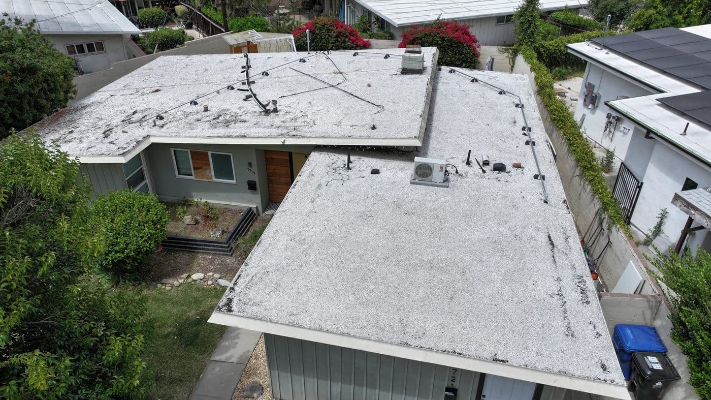 Flat Roof Replacement — before